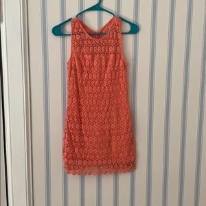 Salmon pink dress